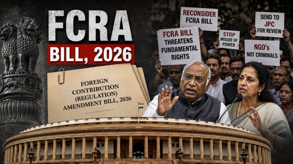 FCRA Bill: मॉनसून सत्र में पास नहीं हो सका विधेयक, JPC को भेजा गया; शीतकालीन सत्र में आएगी रिपोर्ट FCRA Bill: मॉनसून सत्र में पास नहीं हो सका विधेयक, JPC को भेजा गया; शीतकालीन सत्र में आएगी रिपोर्ट