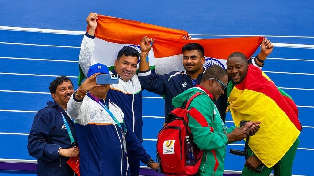 Commonwealth Games 2026: सोमन राणा ने रचा इतिहास, शॉट पुट F57 में जीता भारत का पहला गोल्ड Commonwealth Games 2026: सोमन राणा ने रचा इतिहास, शॉट पुट F57 में जीता भारत का पहला गोल्ड
