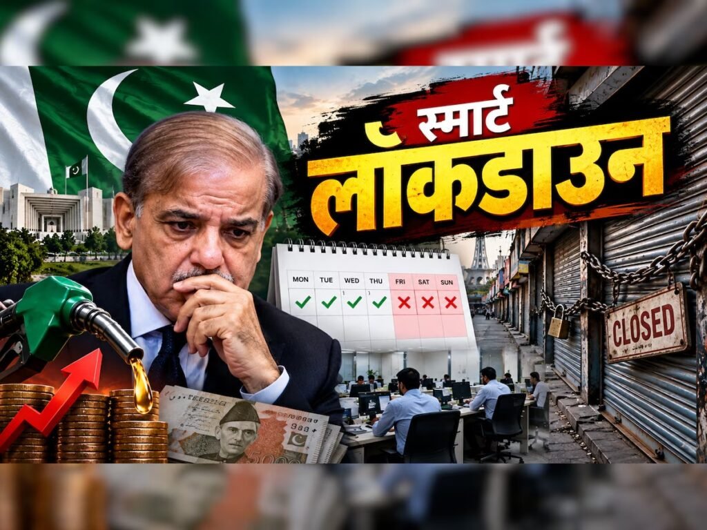 पाकिस्तान में पेट्रोल संकट के बीच ‘स्मार्ट लॉकडाउन’ की चर्चा, हफ्ते में 3 दिन बंद रखने की तैयारी? पाकिस्तान में पेट्रोल संकट के बीच ‘स्मार्ट लॉकडाउन’ की चर्चा, हफ्ते में 3 दिन बंद रखने की तैयारी?